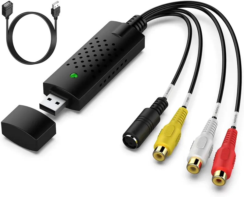 Andthere Usb Audio/Video Capture Card – Vhs-To-Digital Converter For Windows Pc, Supports Vcr, Dvd & Analog Sources 1