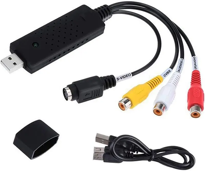 Andthere Vhs Digital Converter Adapter – Usb 2.0 Capture Card For Windows 10/7/8, Records From Vcr, Hi8, Camcorders & Gaming Consoles 1