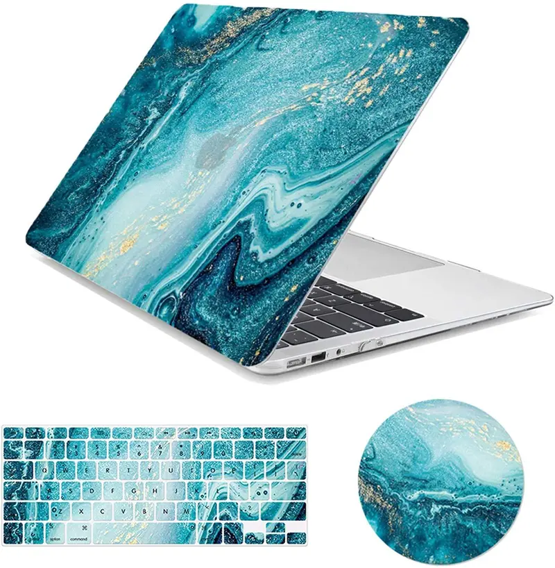 Arike Sunflower Matte Clear Macbook Air 13" Case (2018 A1932) – Includes Keyboard Cover & Mouse Pad 1