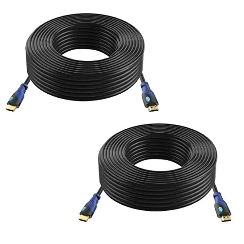 Aurum Cables 2-Pack 50-Foot Hdmi Cables With Ethernet – Cl2-Certified, 3D & Audio Return Channel Compatible 1