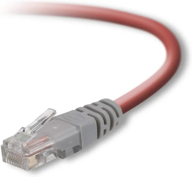 Belkin Red 3-Foot Cat5E Crossover Ethernet Cable 4
