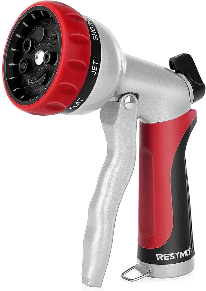 Gardenite Heavy-Duty 7-Setting Hose Nozzle – High-Pressure Hand Sprayer With Flow Control For Lawn & Auto Care 1