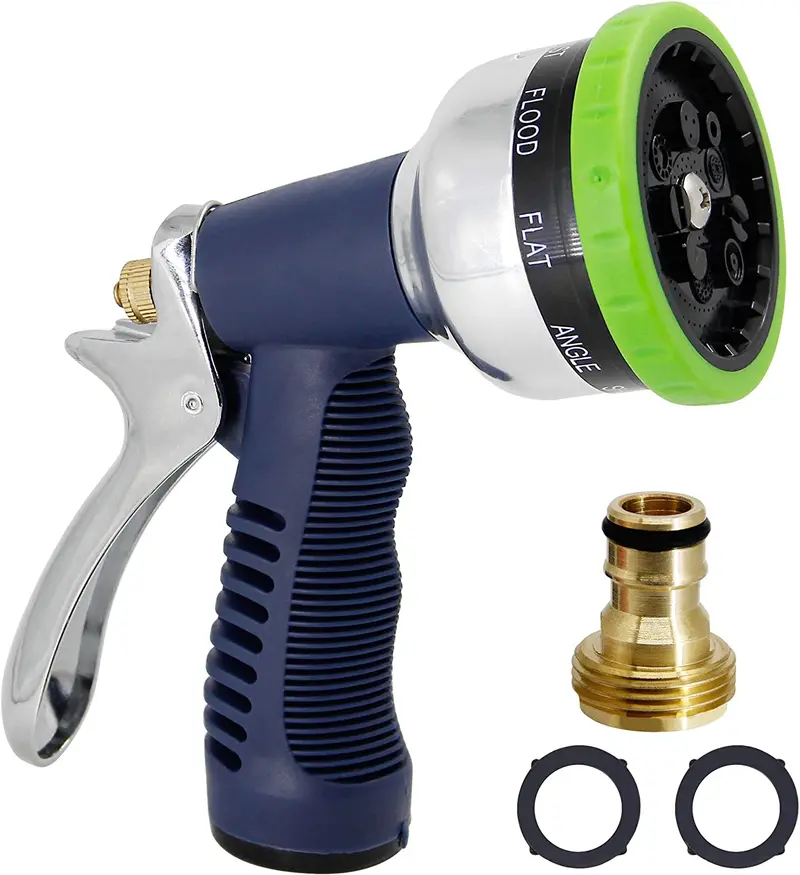 Gardenite Twinkle Star Hose Nozzle – Heavy-Duty Pistol-Grip Sprayer With 9 Adjustable Jet Patterns 1