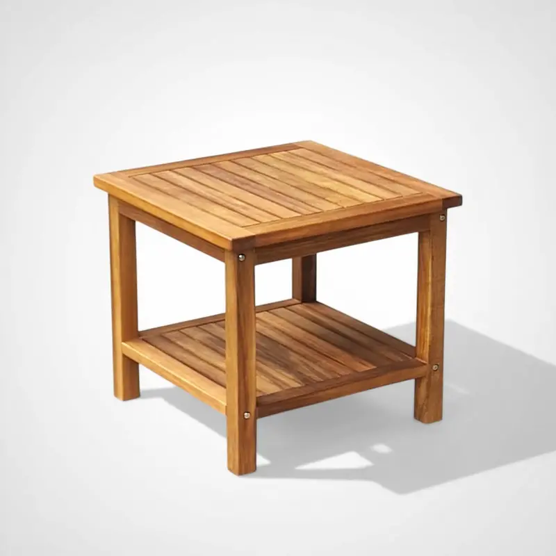 Papa Square Side Table – Contemporary Outdoor End Table 1