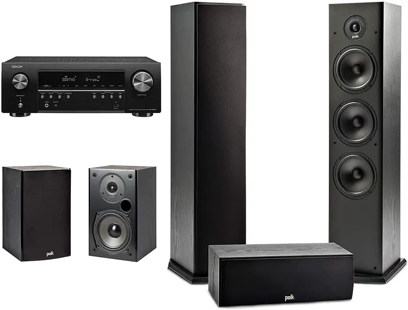 Polk T50 Floor-Standing Speaker – Single Tower For Immersive Home Theater Sound (150W) 1