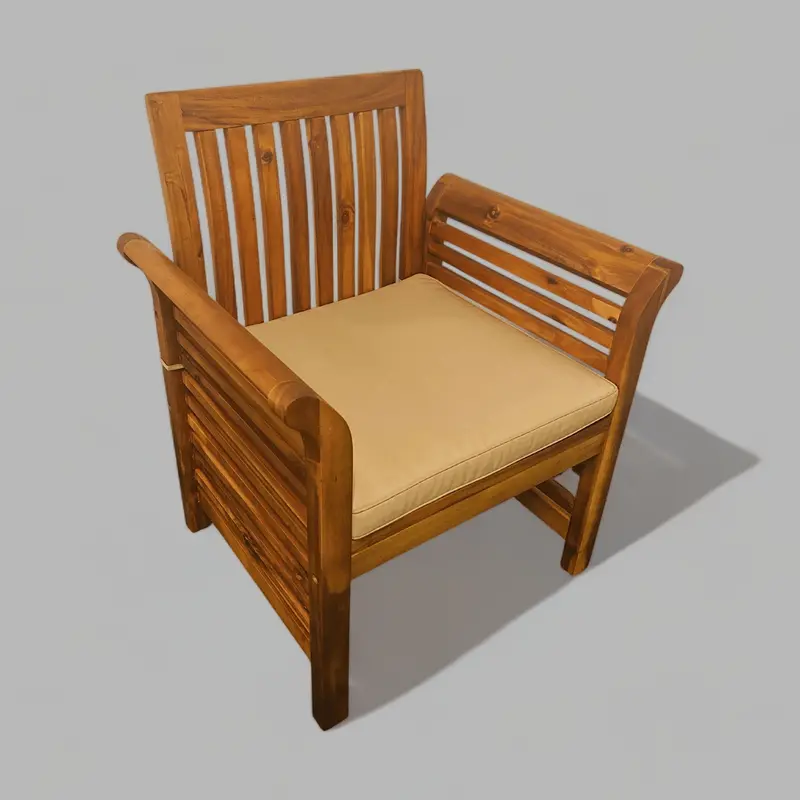 Riviera Armchair Cushion – 2-Inch Thick All-Weather Seat Pad 1