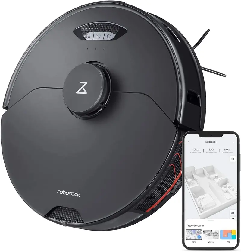 Roborock S7 Maxv Plus Robot Vacuum – Sonic Mop + Auto-Empty Dock, Real-Time Video, 5100Pa Suction 1