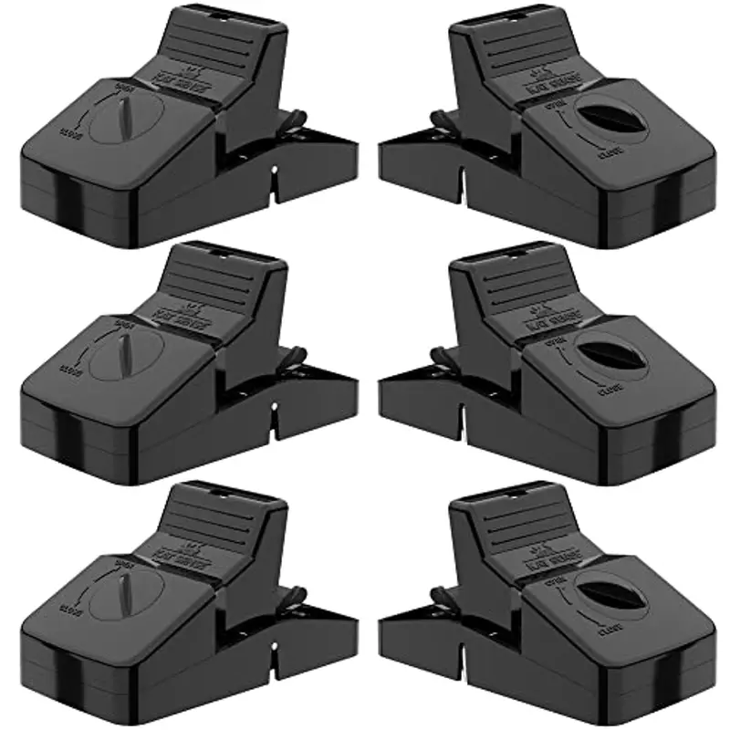 Sjndy 6-Pack Heavy-Duty Snap Traps – Reusable Rodent Control For Mice, Chipmunks & Squirrels, Instant-Kill Or Humane Setup 1