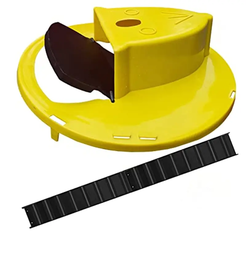 Sjndy Flip-And-Slide Mouse Trap Bucket Lid – Humane Or Lethal 5-Gallon Compatible Design, Auto-Reset Multi-Catch Trap Door System For Indoor/Outdoor Use (Yellow) 1