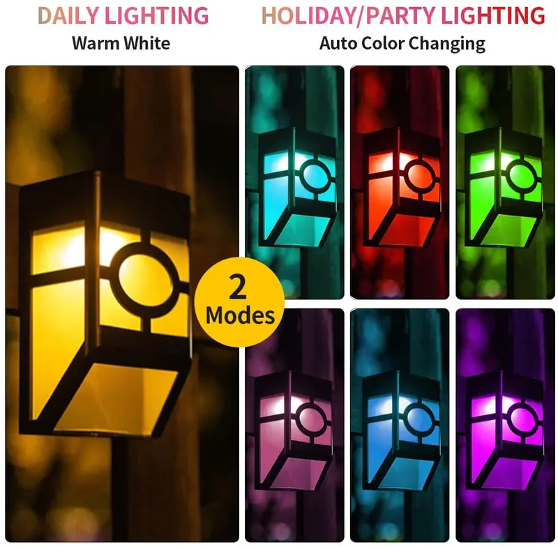 Wakyme Solar Deck Lights – 8-Pack Waterproof Fence & Path Lights With Dual Lighting Modes 1