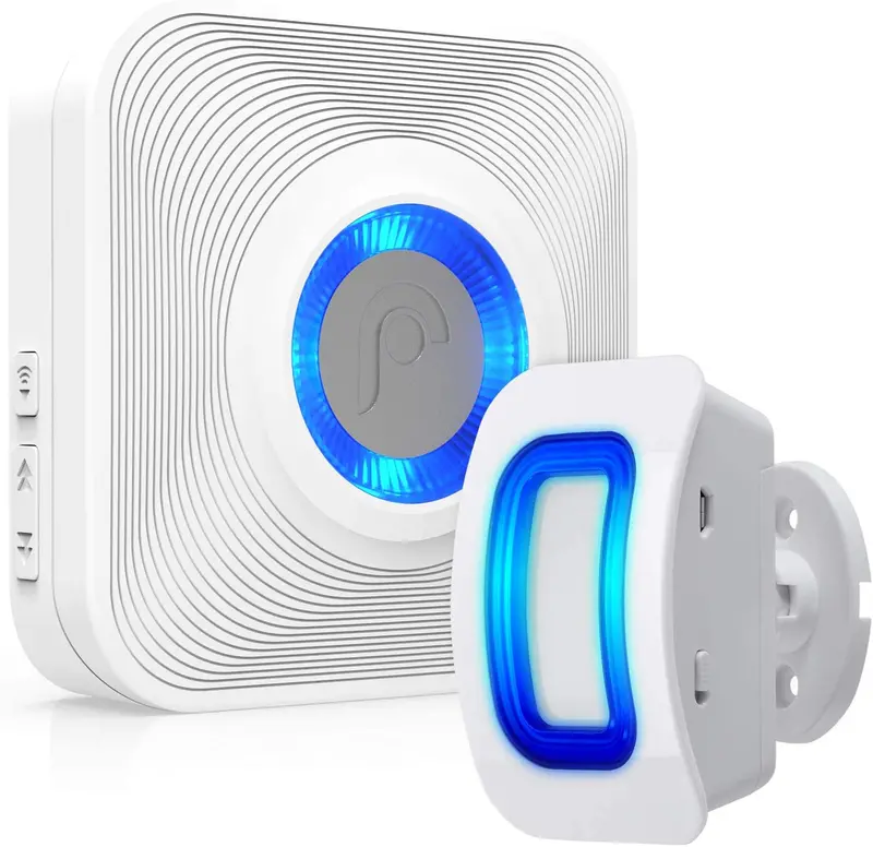 Wjling Fosmon Wavelink 51005Hom Wireless Driveway Alarm – Motion-Sensing Security Chime With 500-Ft Range, 58 Tones & Led Alerts 1